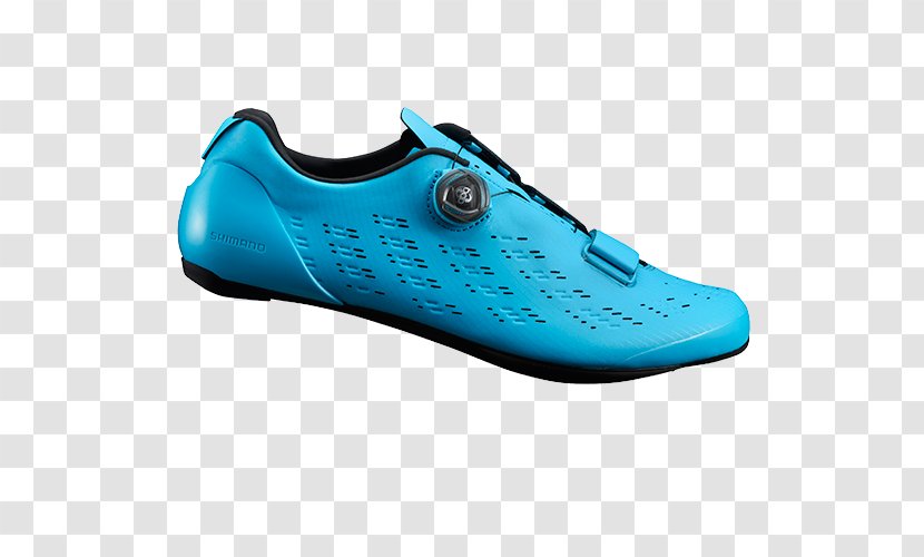 Cycling Shoe Bicycle Shimano RP9 - Turquoise Transparent PNG