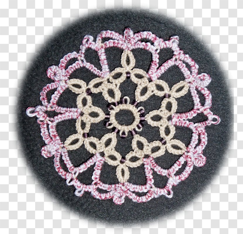 Doily Crochet Pink M Pattern - Placemat - Brazilian Succulent Transparent PNG