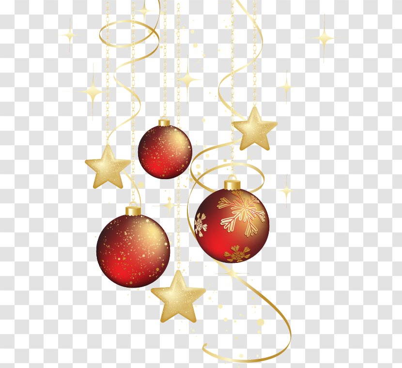Christmas Ornament Card Illustration - Royaltyfree - Simple Star Pattern Red Ball Transparent PNG