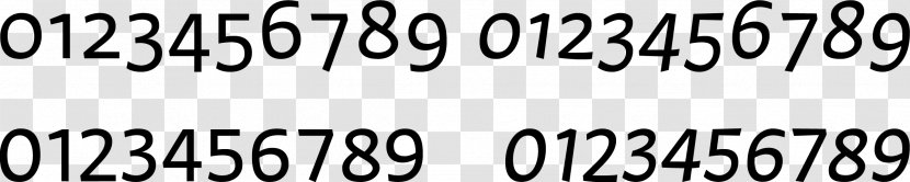 Sans-serif Typeface Computer Font - Black And White - Roman Numerals Transparent PNG