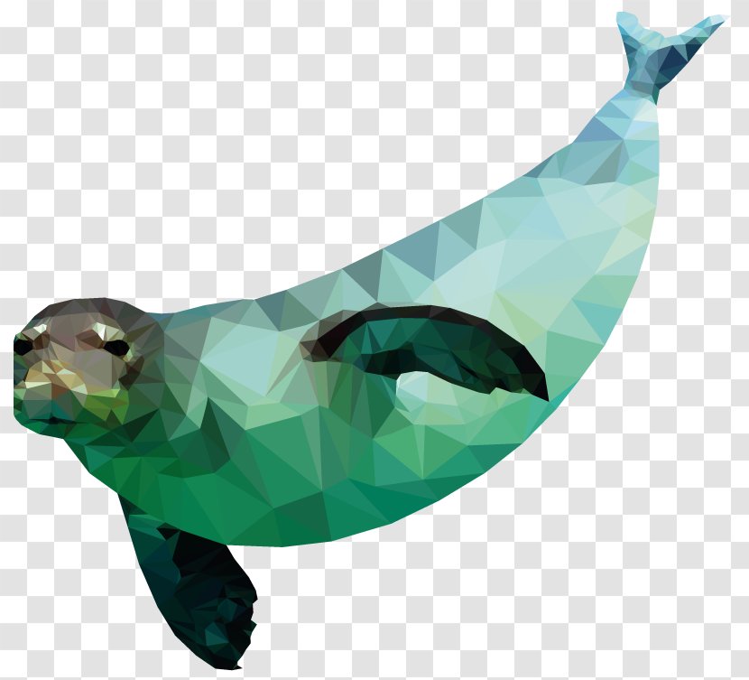 Low Poly Digital Illustration Work Of Art Drawing - Bird - Marine Mammal Transparent PNG