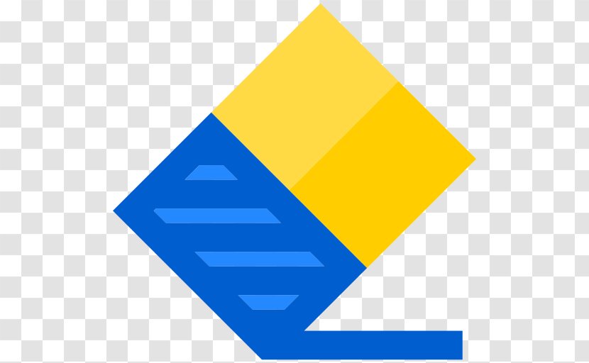 Eraser - Logo - Blue Transparent PNG