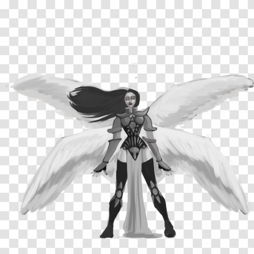 Figurine White Legendary Creature Supernatural - Monochrome Transparent PNG