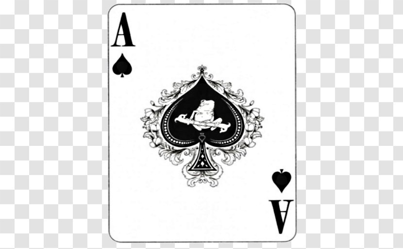 Patience Ace Of Spades Playing Card Game - Bone - Spider Transparent PNG