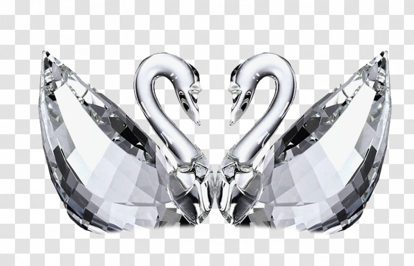 New York City Cygnini Swarovski AG Crystal Jewellery - Swan Transparent PNG