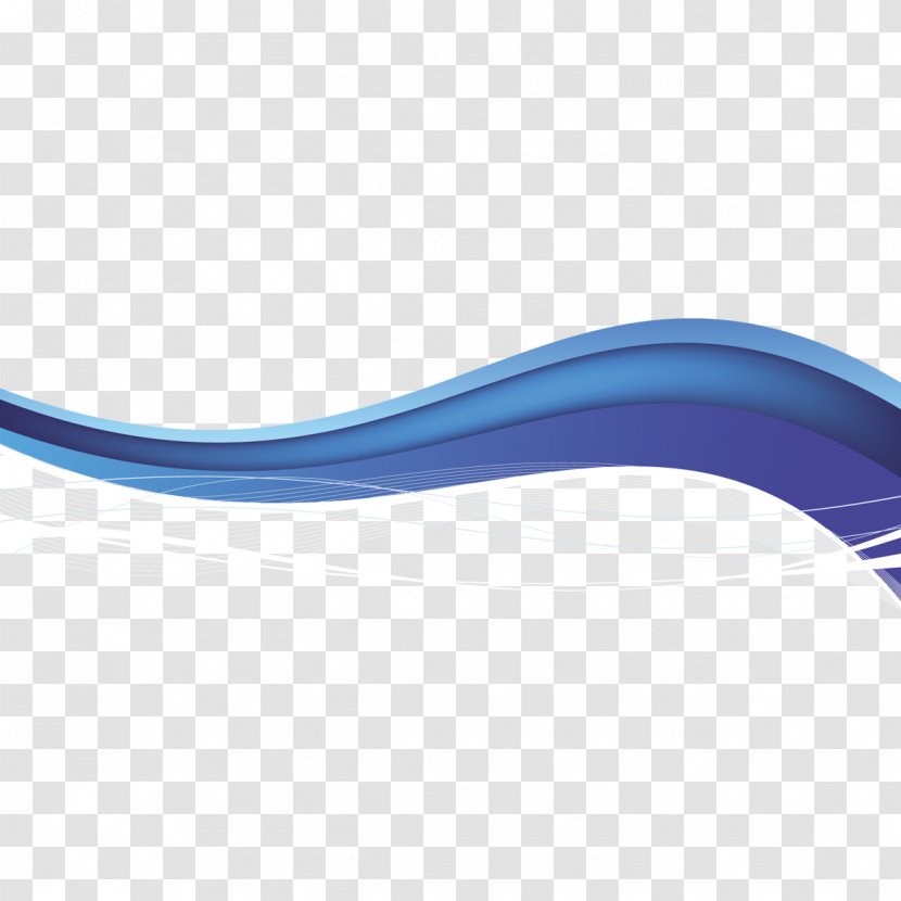Wave Pattern - Product Design - Electric Blue Transparent PNG