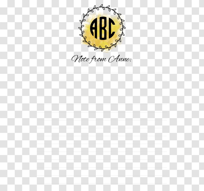 Logo Monogram Stationery Embroidery Mail Boxes Etc. - Yellow - Poster Transparent PNG