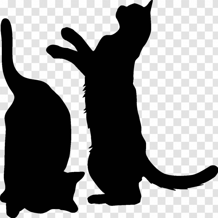 Whiskers Cat Sticker Wall Decal Kitten - Silhouette Transparent PNG