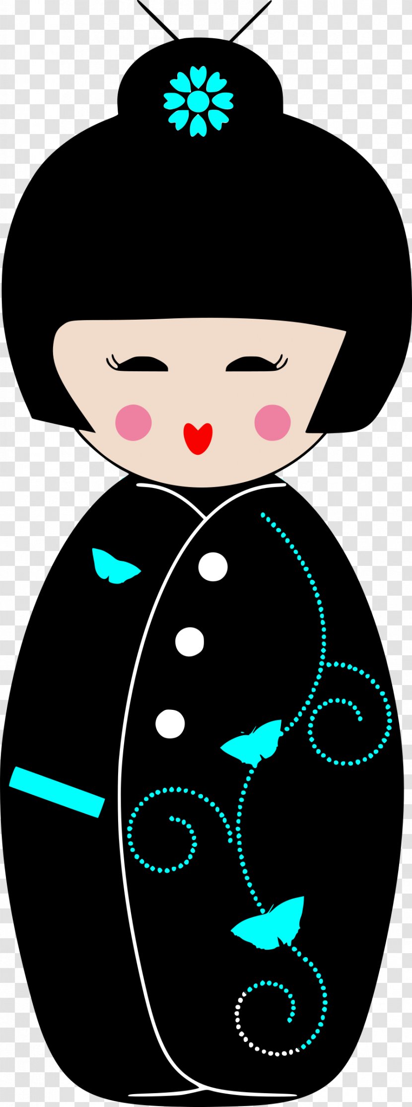 Kimono Geisha Doll Clip Art - Toy Transparent PNG