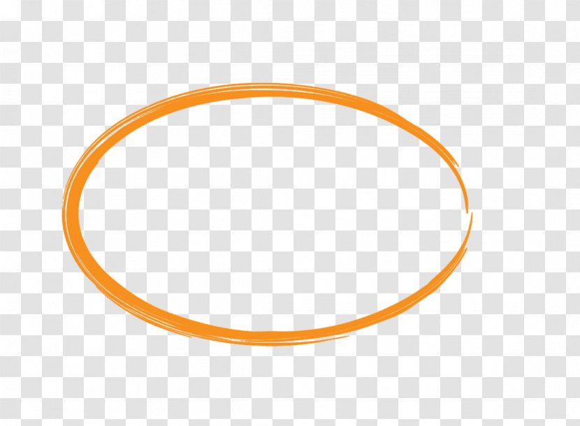 Circle Area Pattern - Orange - Oval Border Transparent PNG