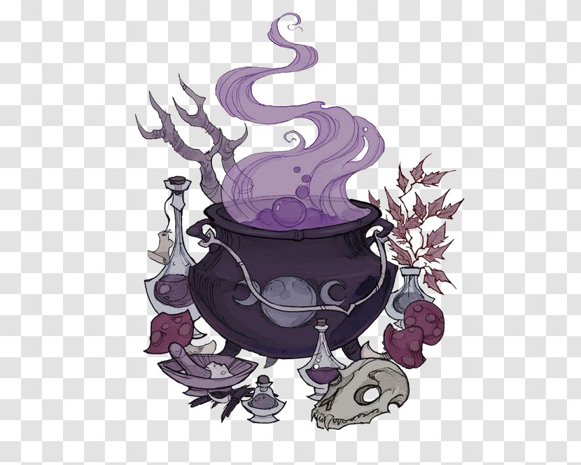 Witchcraft The Arts Drawing Illustration - Art - Witch Decoction Transparent PNG
