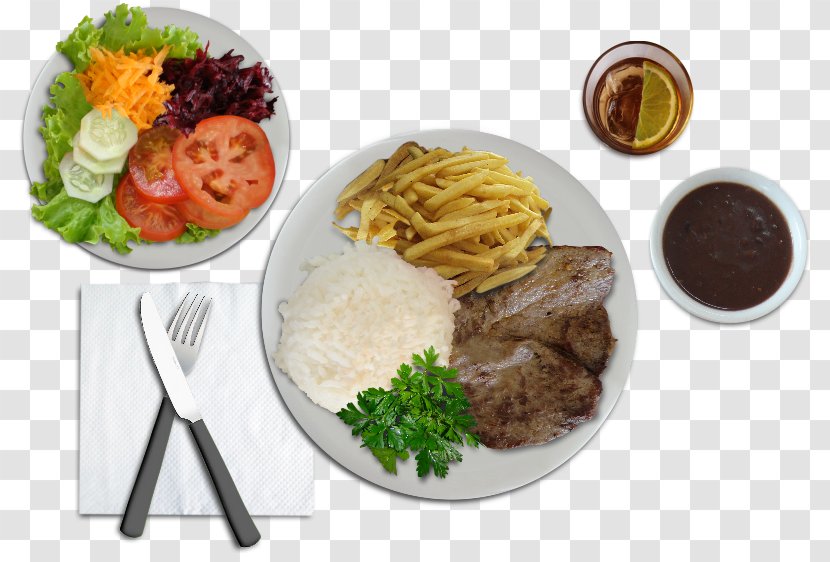 Full Breakfast Plate Lunch Food Dish - Fast Transparent PNG
