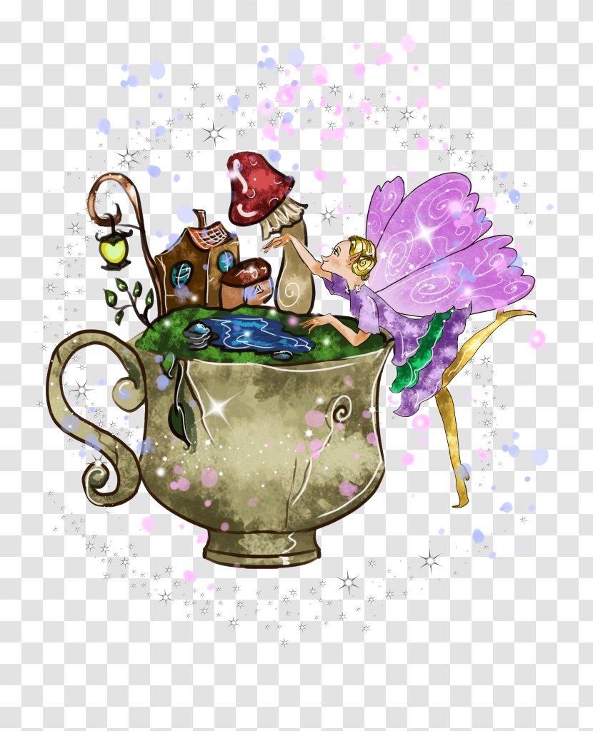 Teacup Garden Fairy Gift Clip Art Transparent PNG