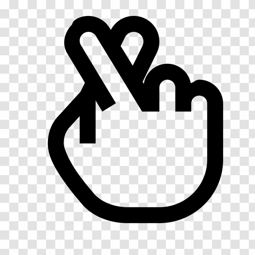 Crossed Fingers Symbol Hand - Area - Lucky Symbols Transparent PNG