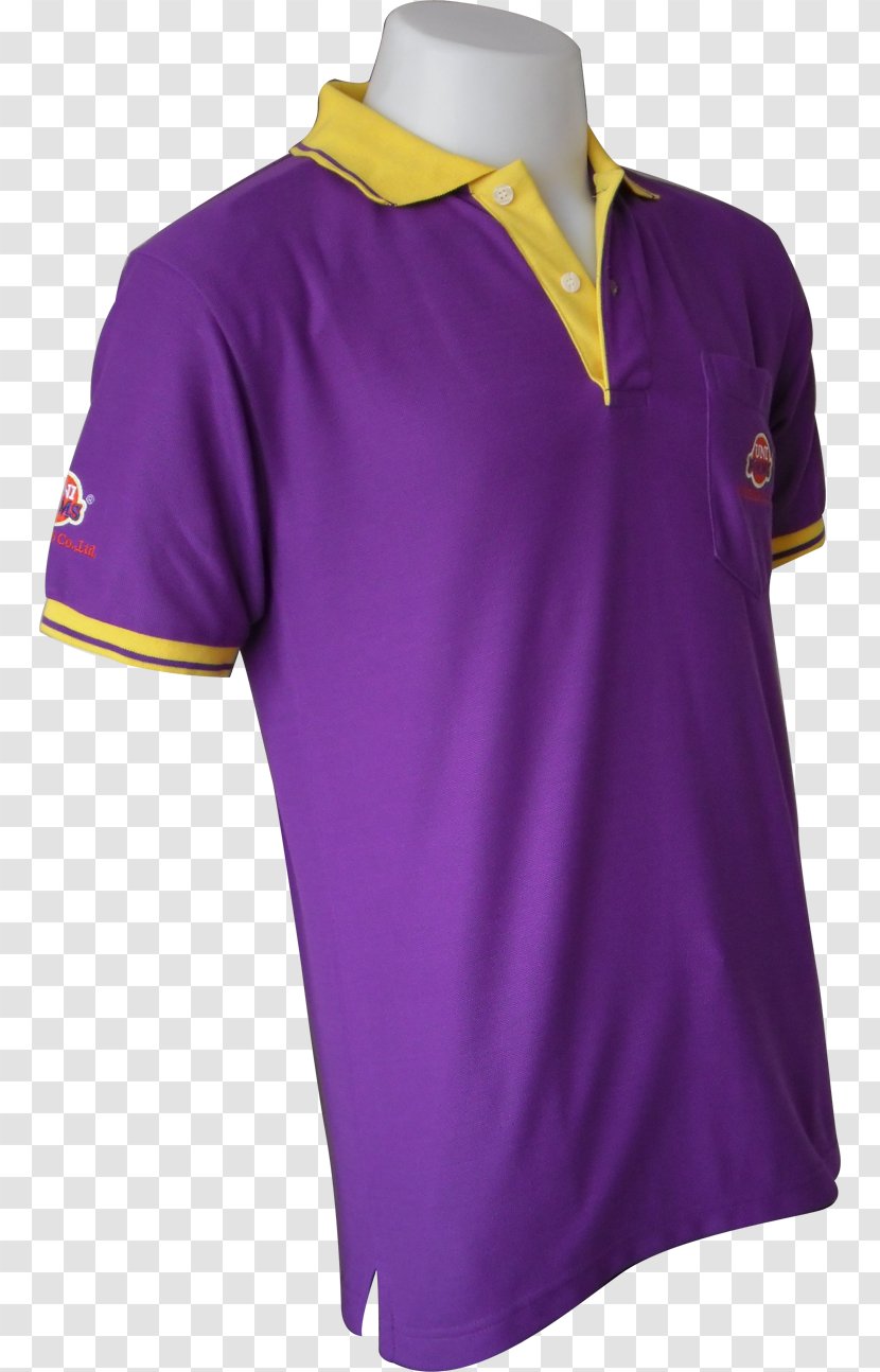 Polo Shirt Team Sport Tennis Collar - Violet Transparent PNG