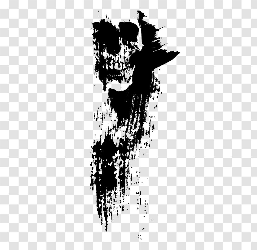 Euclidean Vector Fear Drawing Illustration - Visual Arts - Black Skull Transparent PNG