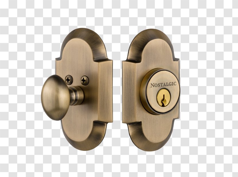 Lock Dead Bolt Door Handle Brass Latch - Keyhole Transparent PNG