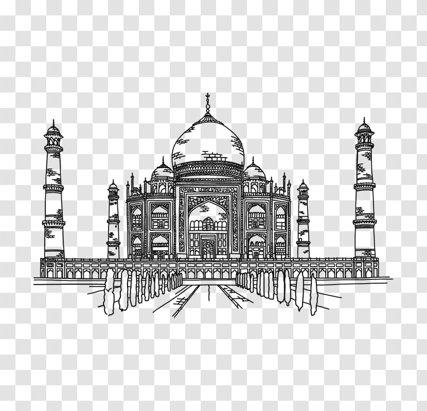 Synagogue Middle Ages Symmetry Facade Architecture - Taj Mahal Transparent PNG