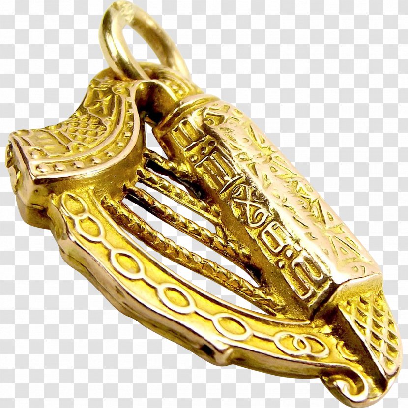 Gold Metal 01504 Jewellery Material - Harp Transparent PNG