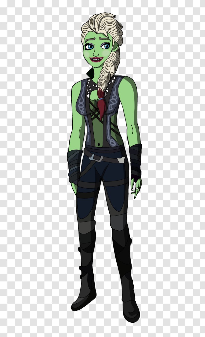 Costume Design Animated Cartoon Illustration - Fictional Character - Gamora Transparent PNG