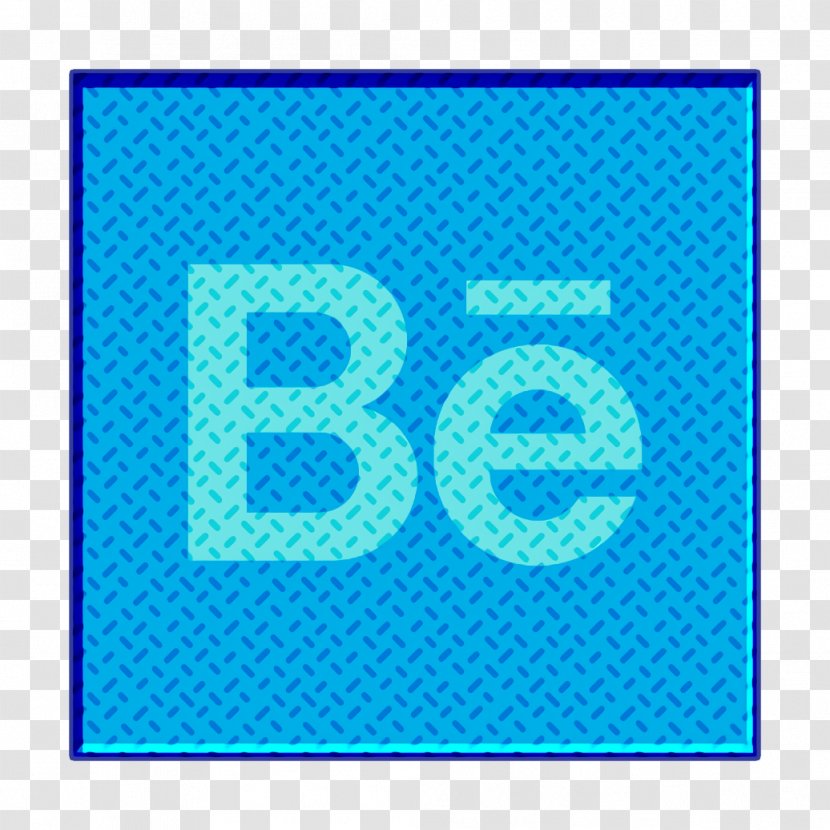 Behance Icon - Azure Teal Transparent PNG