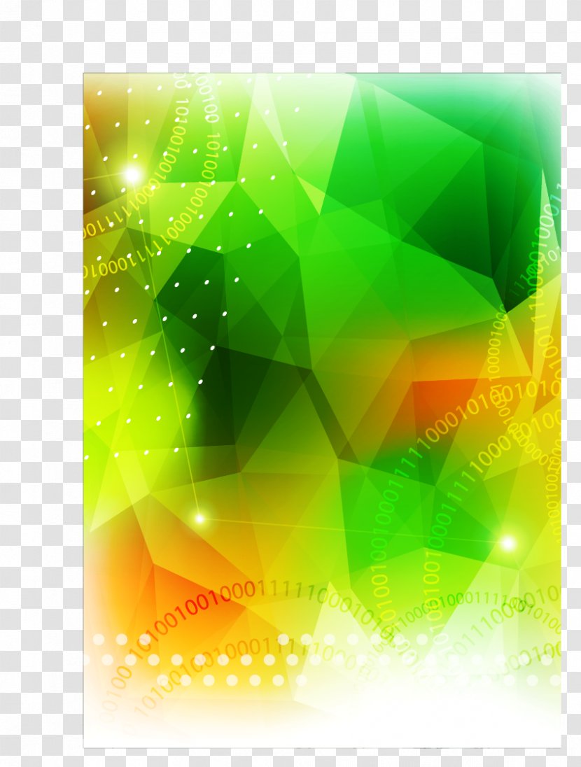Graphic Design Green - Triangle - Background Transparent PNG
