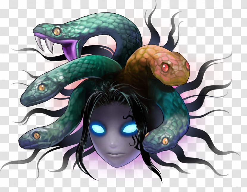 Medusa Defense Of The Ancients Dota 2 Kid Icarus: Uprising Warcraft III: Reign Chaos - Iii Transparent PNG