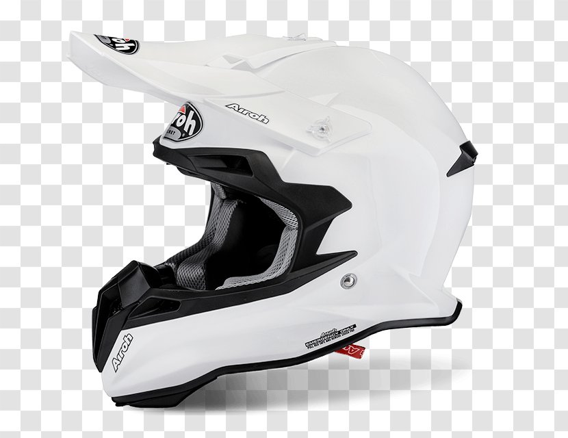 Motorcycle Helmets AIROH Motocross - White Transparent PNG
