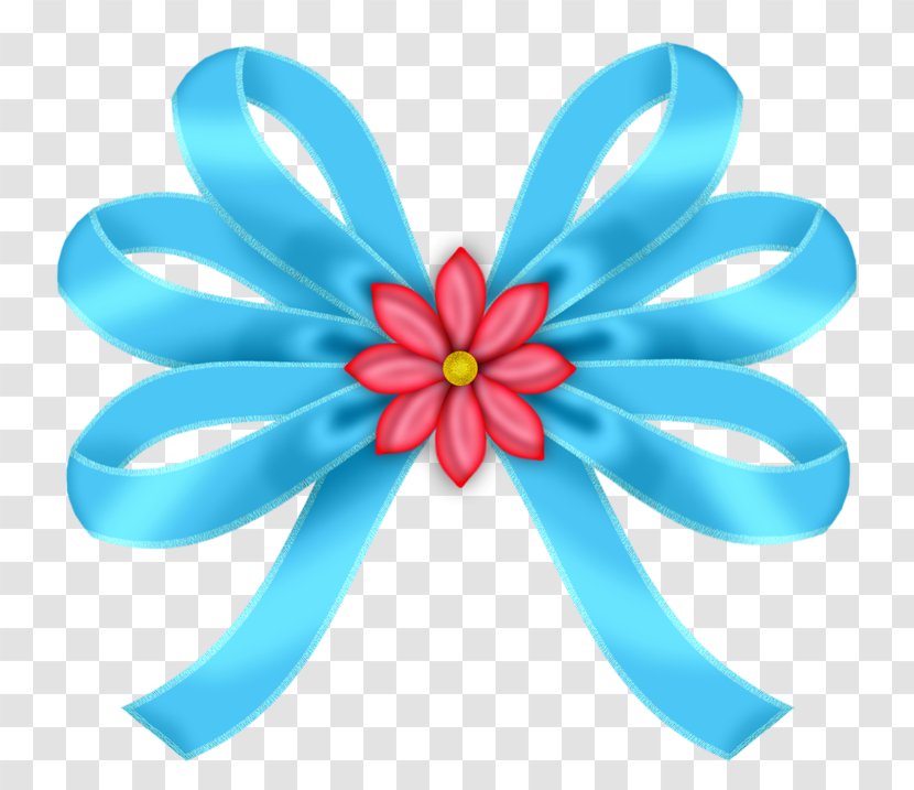 Paper Blue Ribbon Drawing Clip Art - Flower Transparent PNG