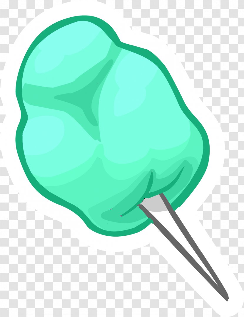 Club Penguin Cotton Candy Clip Art - Green - COTTON Transparent PNG