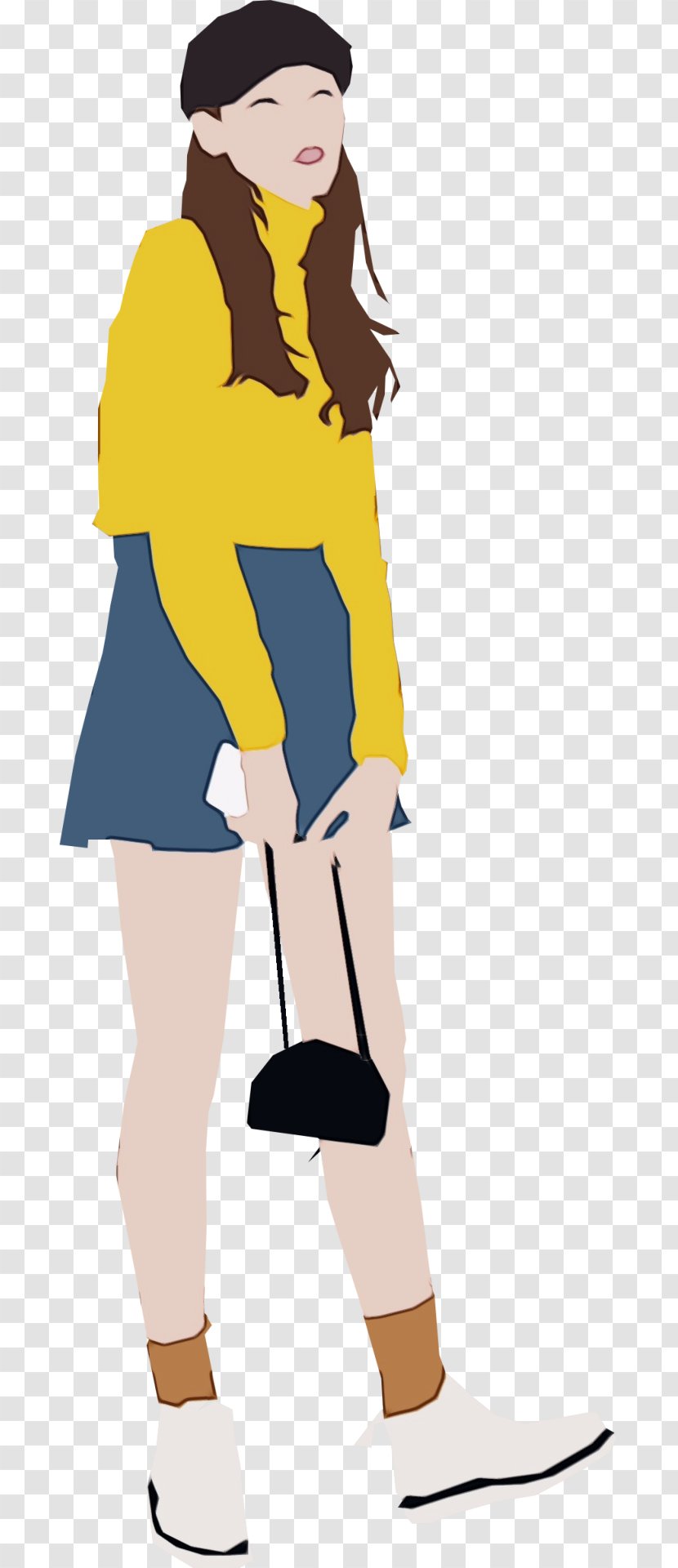 Girl Cartoon - Leg - Knee Transparent PNG