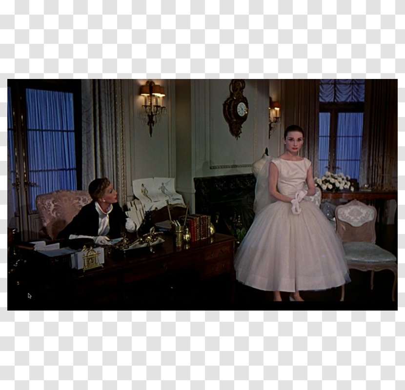 Wedding Dress Black Givenchy Of Audrey Hepburn Funny Face Actor - Ceremony Transparent PNG