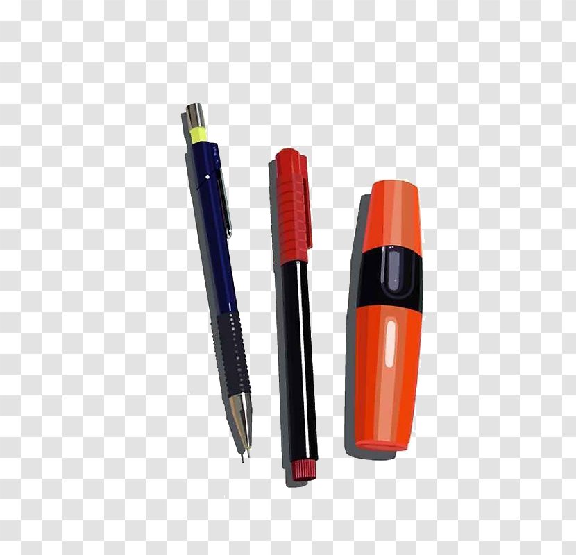 Marker Pen Notebook & Pencil Cases - Art Pens Transparent PNG