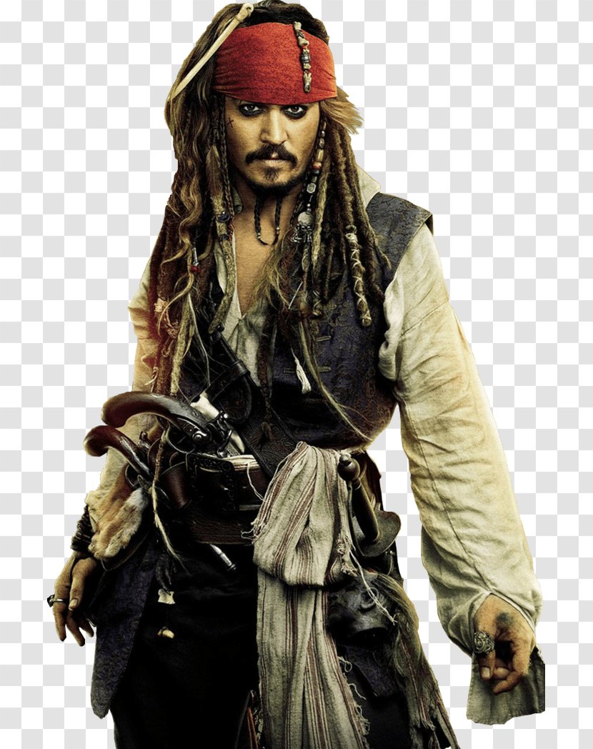 Jack Sparrow Pirates Of The Caribbean: On Stranger Tides Johnny Depp Elizabeth Swann - Costume Transparent PNG