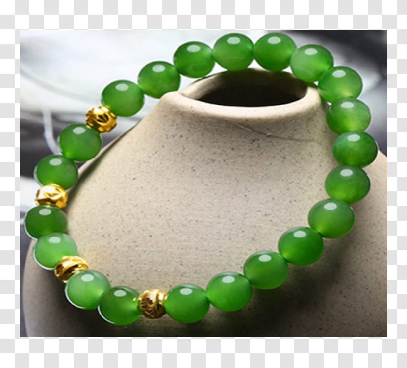 Jade Hotan Bead Bracelet Gold - Fashion Accessory Transparent PNG