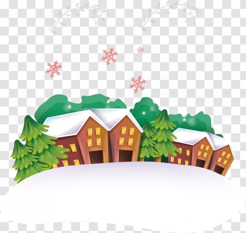 Housing Illustration - Tree - Snow Vector Winter Transparent PNG