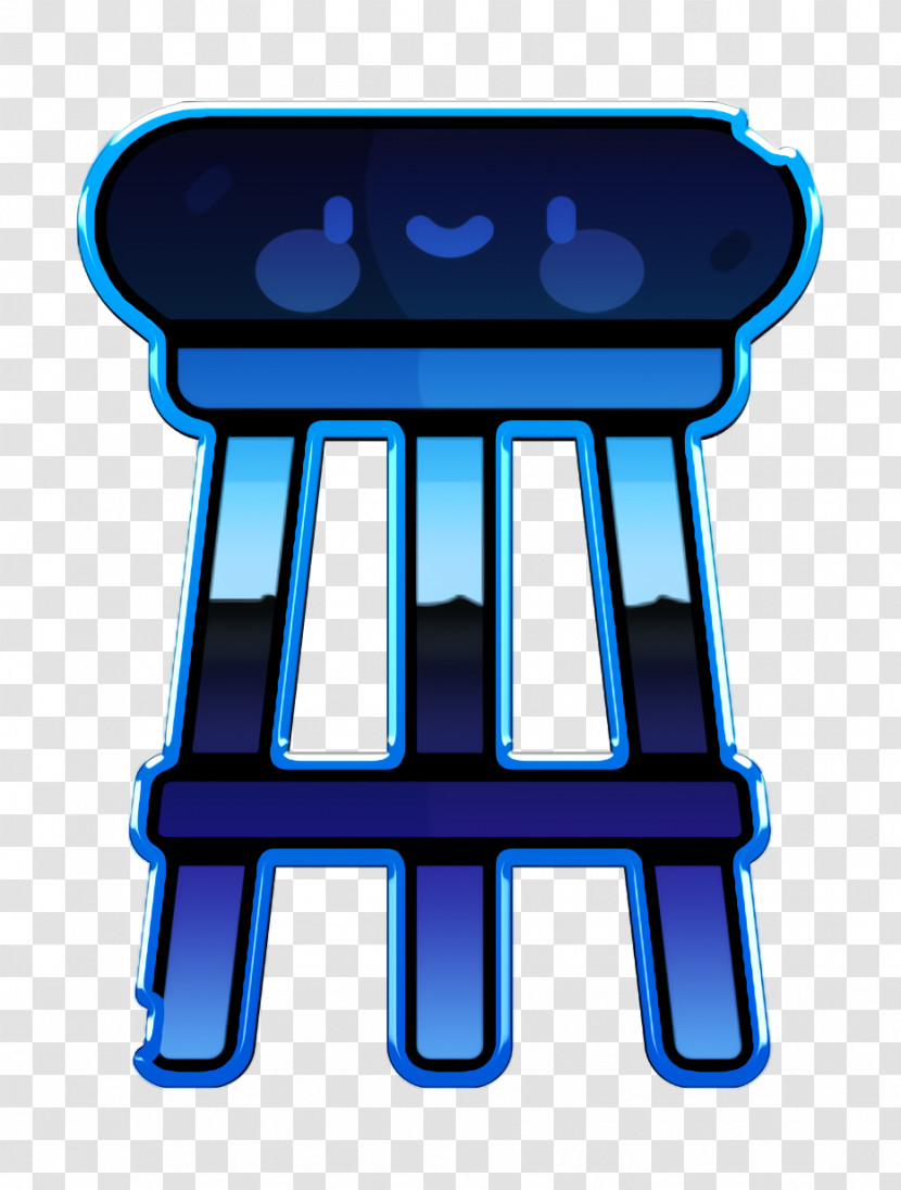 Stool Icon Furniture And Household Icon Night Party Icon Transparent PNG