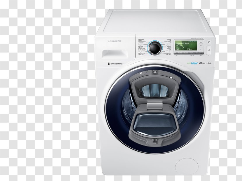 Washing Machines Samsung WW90K7615OW WW12K8412OX - Machine Transparent PNG