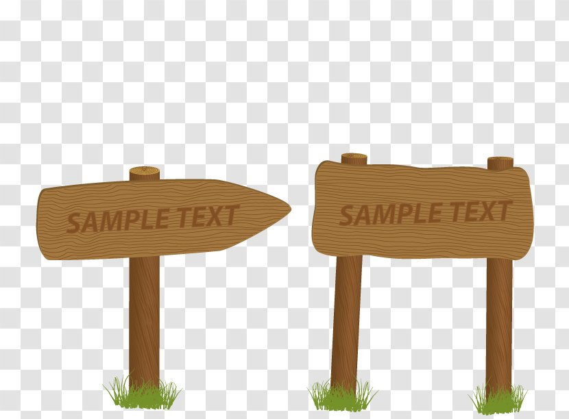 Euclidean Vector Download - Traffic Sign - Wooden Indicating The Direction Of Licensing Transparent PNG