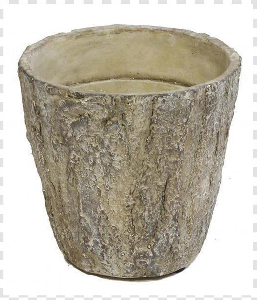 Flowerpot Concrete Cement Sand Ceramic - Bark Transparent PNG