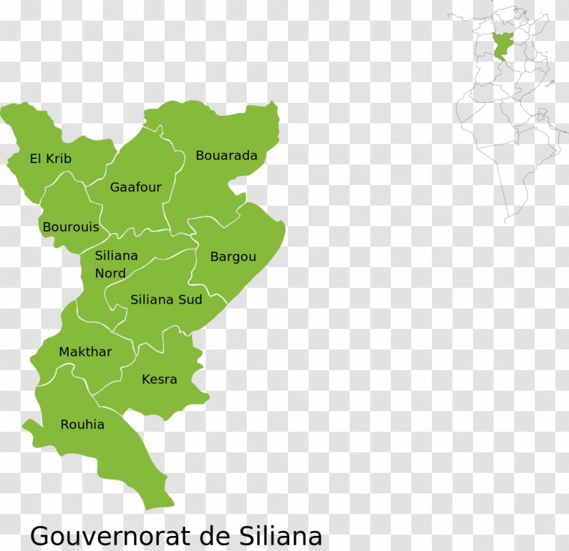 Siliana Governorates Of Tunisia Sousse Governorate El Aroussa Sfax - Area - Map Transparent PNG