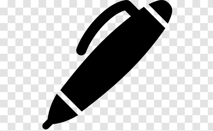 Ballpoint Pen Pencil - Black And White - A Transparent PNG