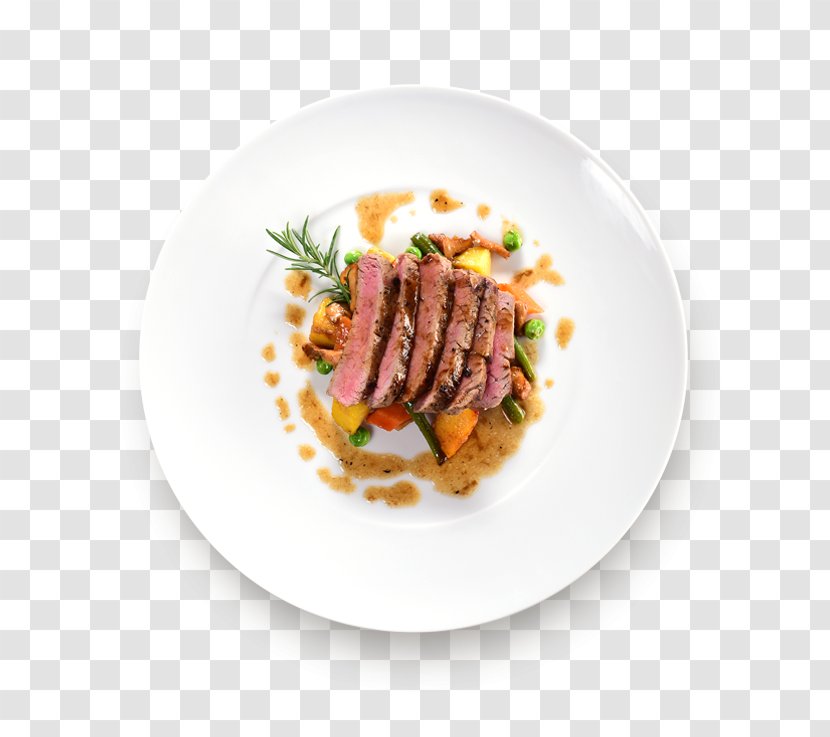 Full Breakfast Plate Meat Chop Dish Transparent PNG