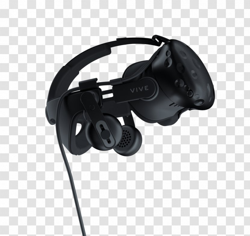 HTC Vive Deluxe Audio Strap 99HAMR002-00 Headphones Virtual Reality Headset - 3d Computer Graphics Transparent PNG