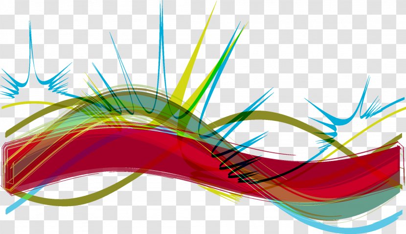 Line Curve Euclidean Vector Clip Art - Drawing - Colorful Stripes Transparent PNG