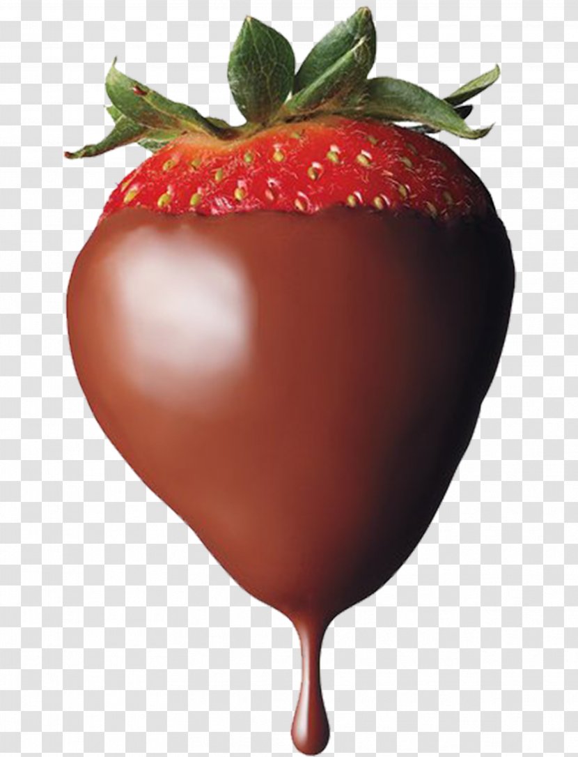 Frozen Yogurt Milk Chocolate-covered Fruit Strawberry - Food - Real Strawberries Transparent PNG