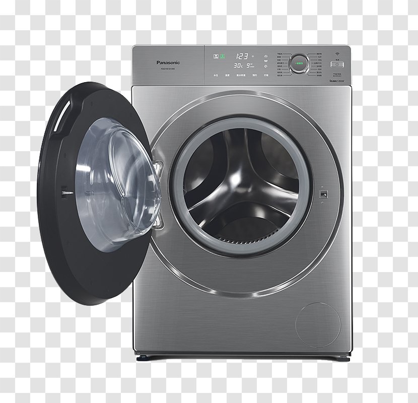 Washing Machine Panasonic Used Good Gratis - Drawing Silver Drum Transparent PNG