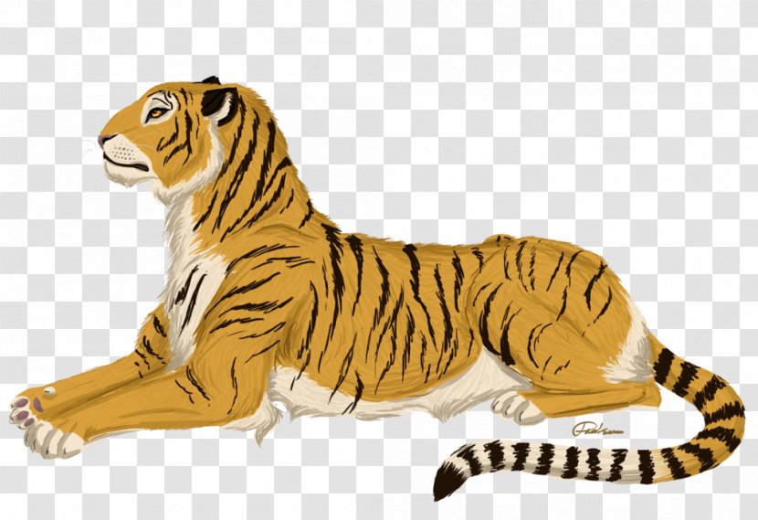 Tiger Lion Fauna Terrestrial Animal - Mammal Transparent PNG