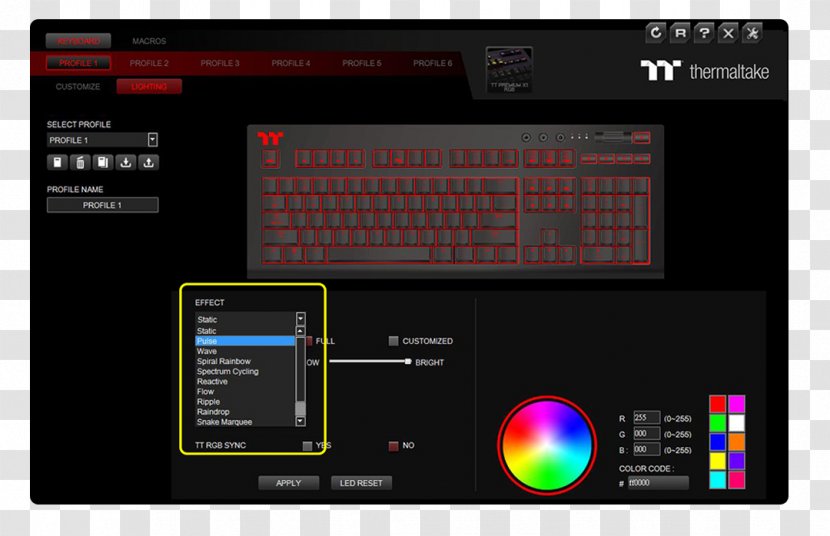 Computer Keyboard Thermaltake Software RGB Color Model Blue - Take Steps Transparent PNG