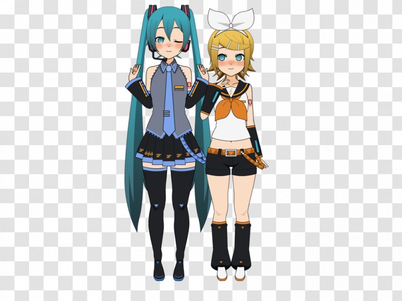 Kagamine Rin/Len Hatsune Miku Vocaloid Remake Character - Heart Transparent PNG